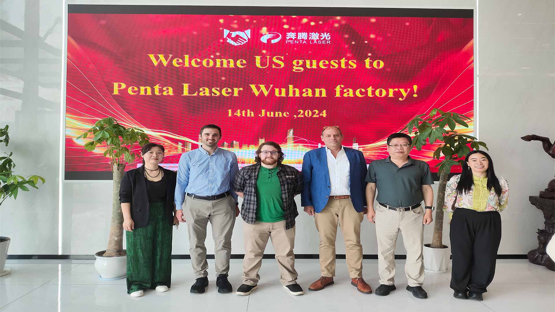 Penta Laser chào đón khách hàng Mỹ một lần nữa để chứng minh sức mạnh công nghệ cắt laser cao cấp của mình